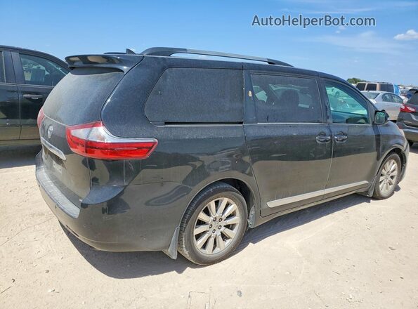 5TDYZ3DC0HS779455 2017 TOYOTA SIENNA Черный Задняя правая четверть