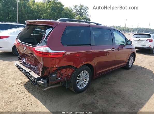 5TDYZ3DC0HS796241 2017 TOYOTA SIENNA Red Հետևի աջ