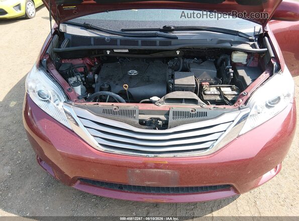 5TDYZ3DC0HS796241 2017 TOYOTA SIENNA Red Հետևի տեսք