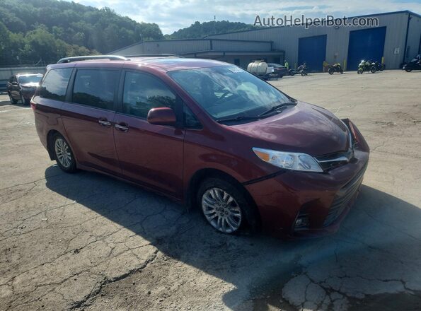 5TDYZ3DC0JS906730 2018 TOYOTA SIENNA Burgundy Front right