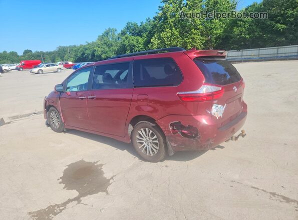 5TDYZ3DC0JS906730 2018 TOYOTA SIENNA Burgundy Rear left