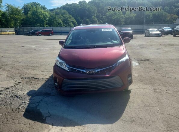 5TDYZ3DC0JS906730 2018 TOYOTA SIENNA Burgundy Front view