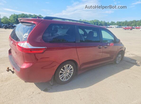 5TDYZ3DC0JS906730 2018 TOYOTA SIENNA Burgundy Rear right