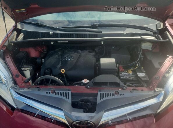 5TDYZ3DC0JS906730 2018 TOYOTA SIENNA Burgundy Engine compartment view