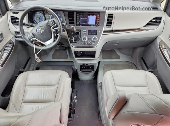 5TDYZ3DC0JS914505 2018 TOYOTA SIENNA Silver Առջևի վահանակի տեսք