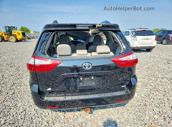 5TDYZ3DC2HS794183 2017 TOYOTA SIENNA Black Հետևի տեսք
