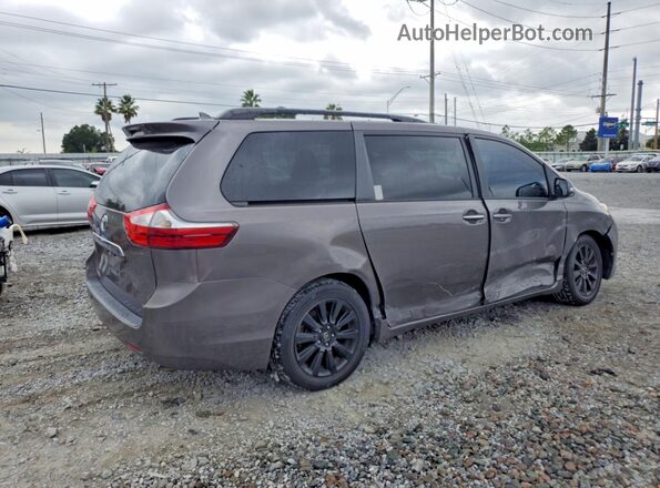5TDYZ3DC2HS821771 2017 TOYOTA SIENNA Серый Задняя правая четверть