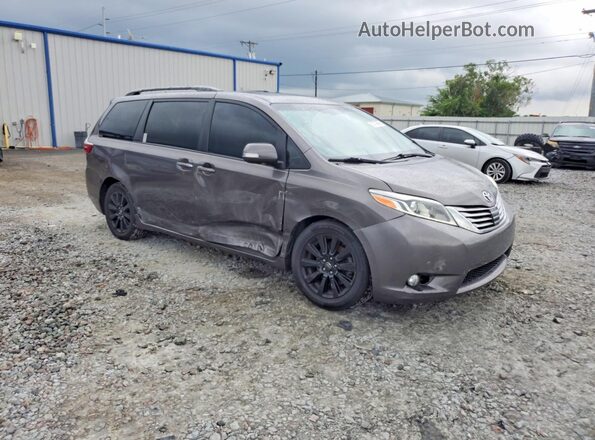 5TDYZ3DC2HS821771 2017 TOYOTA SIENNA Серый Передняя правая четверть