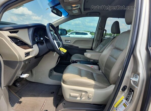 5TDYZ3DC3HS858313 2017 TOYOTA SIENNA Gold წინა სალონის ხედი
