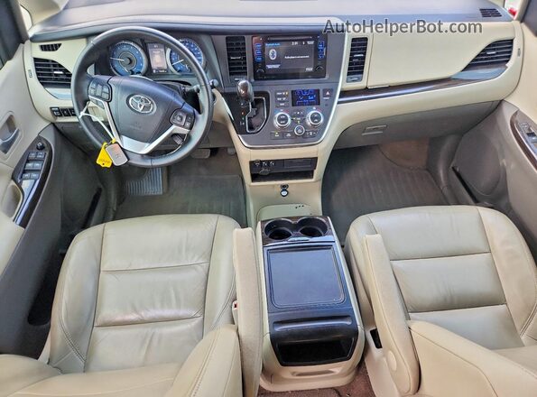5TDYZ3DC3HS858313 2017 TOYOTA SIENNA Gold წინა პანელის ხედი