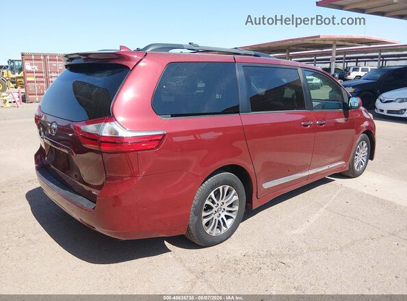5TDYZ3DC3JS917978 2018 TOYOTA SIENNA Red Հետևի աջ