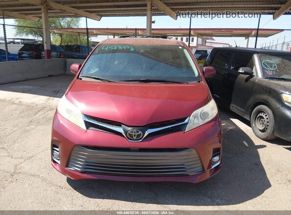 5TDYZ3DC3JS917978 2018 TOYOTA SIENNA Red Դիմացի տեսք