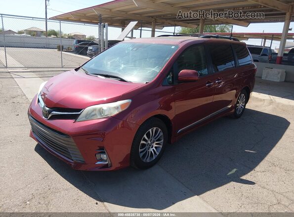 5TDYZ3DC3JS917978 2018 TOYOTA SIENNA Red Առջևի ձախ երեք քառորդ տեսարան