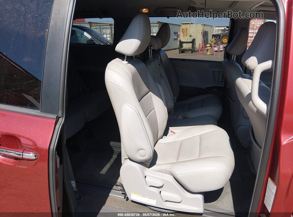 5TDYZ3DC3JS917978 2018 TOYOTA SIENNA Red VIN կոդի պիտակի տեսք