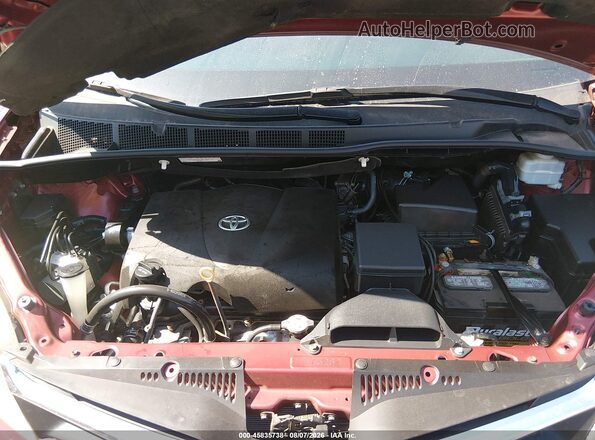 5TDYZ3DC3JS917978 2018 TOYOTA SIENNA Red Հետևի տեսք