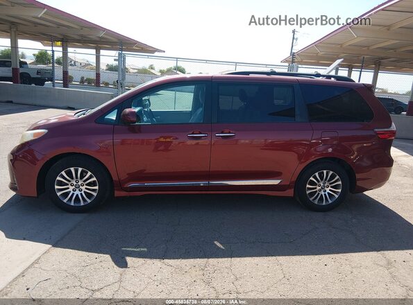 5TDYZ3DC3JS917978 2018 TOYOTA SIENNA Red Սալոնի հետևի տեսք