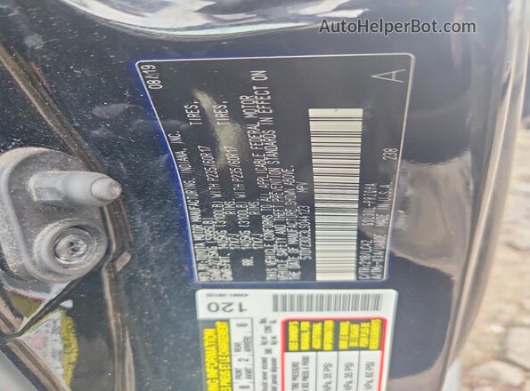 5TDYZ3DC3LS044123 2020 TOYOTA SIENNA Black VIN კოდის სტიკერის ხედი