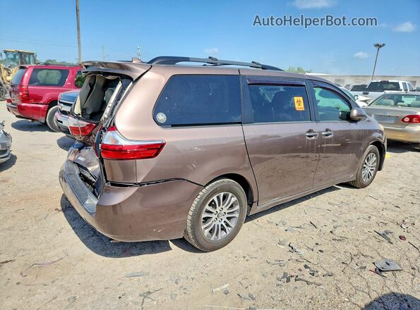 5TDYZ3DC4JS903524 2018 TOYOTA SIENNA Коричневый Задняя правая четверть