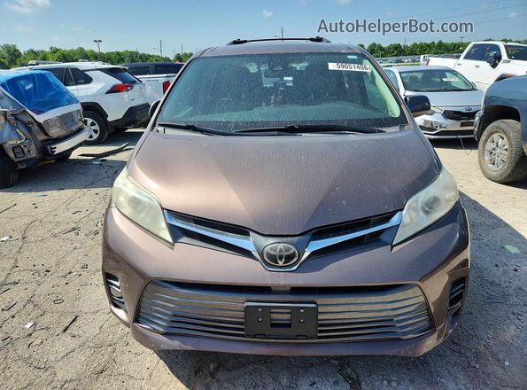 5TDYZ3DC4JS903524 2018 TOYOTA SIENNA Коричневый Вид спереди