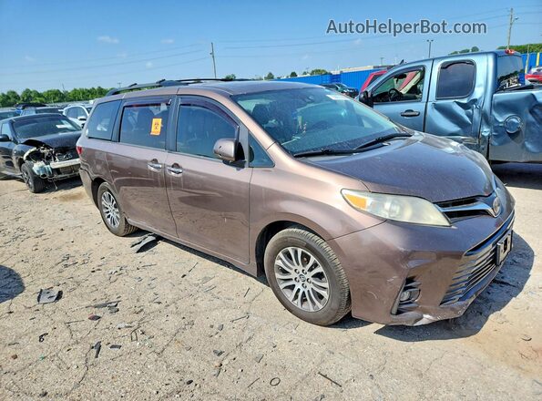 5TDYZ3DC4JS903524 2018 TOYOTA SIENNA Коричневый Передняя правая четверть