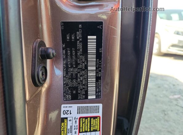 5TDYZ3DC4JS903524 2018 TOYOTA SIENNA Коричневый Вид наклейки с VIN-кодом