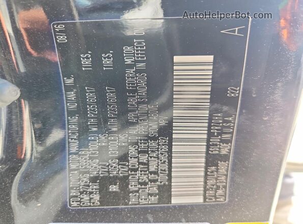 5TDYZ3DC5HS768192 2017 TOYOTA SIENNA Black Widok naklejki z numerem VIN