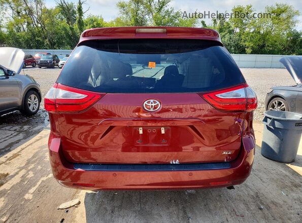 5TDYZ3DC5HS808464 2017 TOYOTA SIENNA Red წინა სალონის ხედი