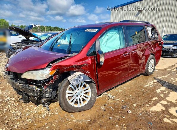 5TDYZ3DC5HS808464 2017 TOYOTA SIENNA Red უკანა მარცხენა
