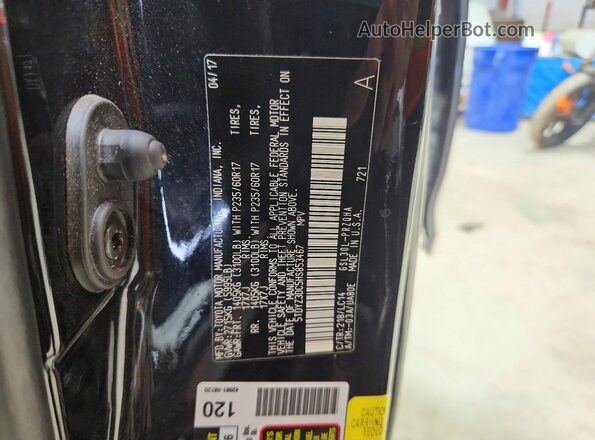 5TDYZ3DC5HS853467 2017 TOYOTA SIENNA Black 360 interior view