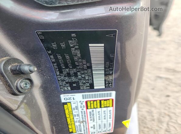 5TDYZ3DC5JS929968 2018 TOYOTA SIENNA Gray Widok naklejki z numerem VIN