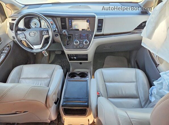 5TDYZ3DC6HS826522 2017 TOYOTA SIENNA White წინა პანელის ხედი