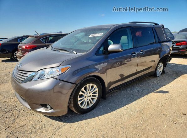 5TDYZ3DC7HS843345 2017 TOYOTA SIENNA Gray Rear left