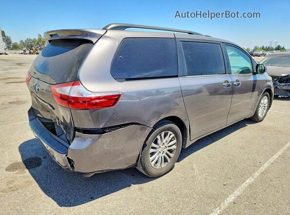 5TDYZ3DC7HS878676 2017 TOYOTA SIENNA Угольный Задняя правая четверть