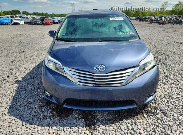 5TDYZ3DC8HS827610 2017 TOYOTA SIENNA Blue Vista frontal