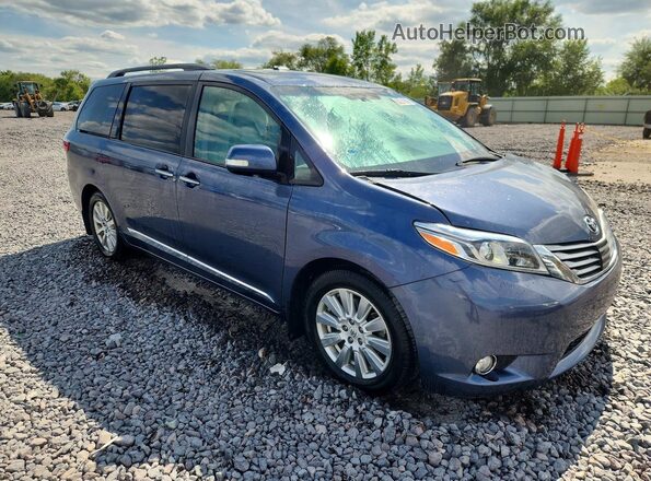5TDYZ3DC8HS827610 2017 TOYOTA SIENNA Blue Delantero derecho