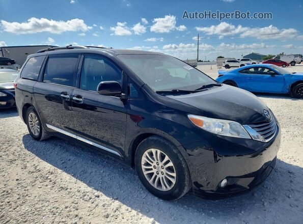 5TDYZ3DC8HS845685 2017 TOYOTA SIENNA Black წინა მარჯვენა
