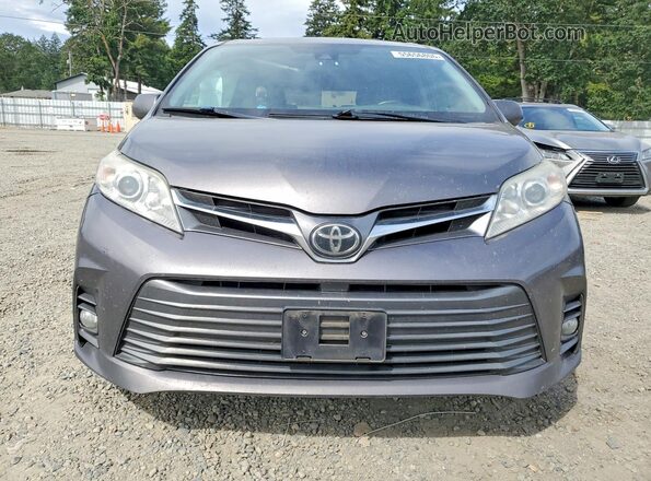 5TDYZ3DC8JS933478 2018 TOYOTA SIENNA Gray Widok z przodu