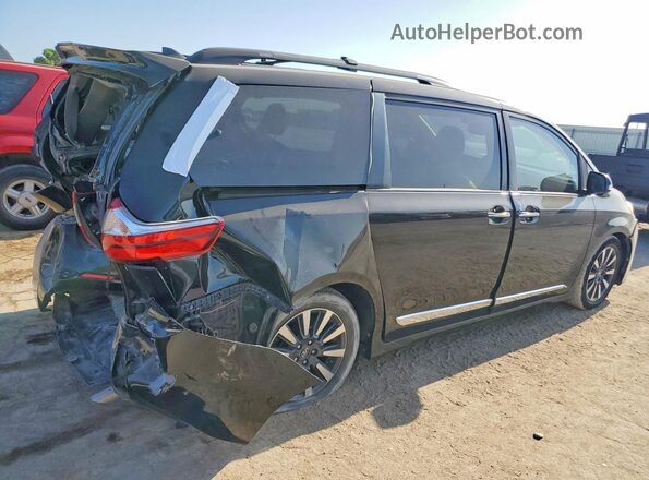 5TDYZ3DC8JS964567 2018 TOYOTA SIENNA Black უკანა მარჯვენა