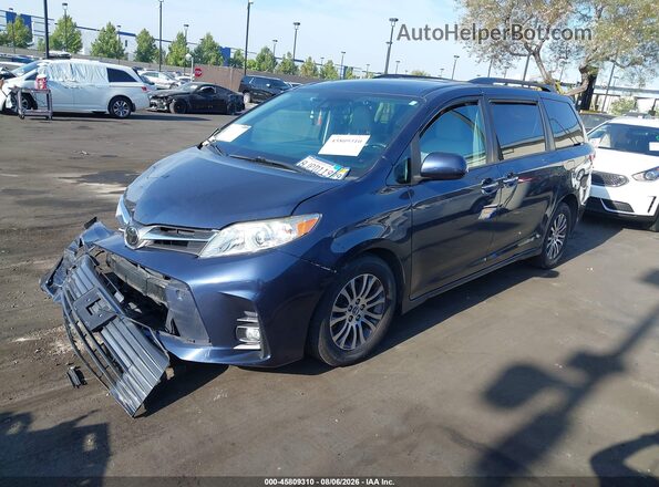 5TDYZ3DC8KS995352 2019 TOYOTA SIENNA Blue Przód lewy