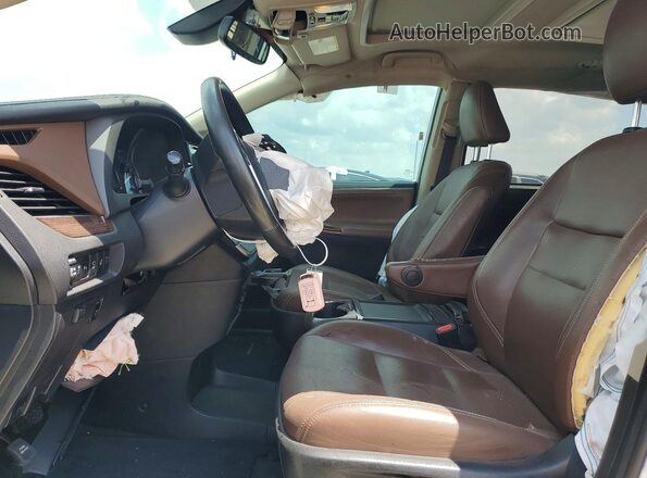 5TDYZ3DC8LS035658 2020 TOYOTA SIENNA White წინა სალონის ხედი