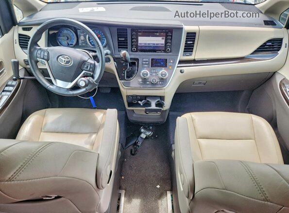 5TDYZ3DC8LS065906 2020 TOYOTA SIENNA White Widok deski rozdzielczej