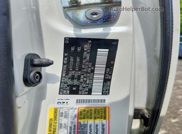 5TDYZ3DC8LS065906 2020 TOYOTA SIENNA White Widok naklejki z numerem VIN