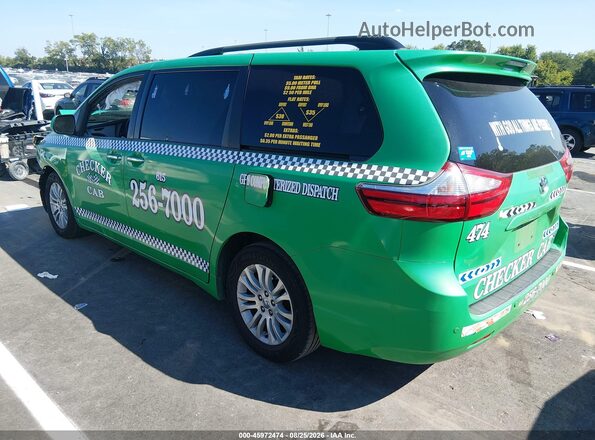 5TDYZ3DC9HS778711 2017 TOYOTA SIENNA Green Rear left