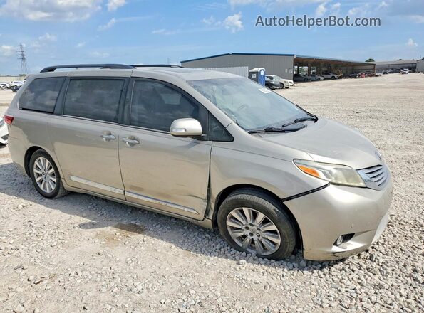5TDYZ3DC9HS843279 2017 TOYOTA SIENNA Beige Front right
