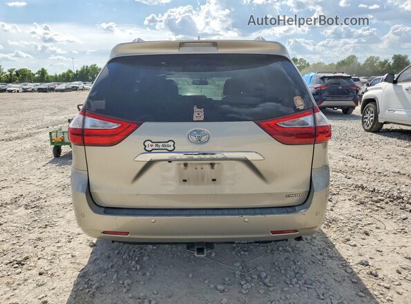 5TDYZ3DC9HS843279 2017 TOYOTA SIENNA Beige Rear view