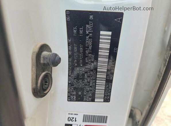 5TDYZ3DC9LS032347 2020 TOYOTA SIENNA White ძრავის განყოფილების ხედი