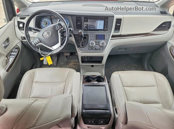 5TDYZ3DC9LS032347 2020 TOYOTA SIENNA White წინა პანელის ხედი