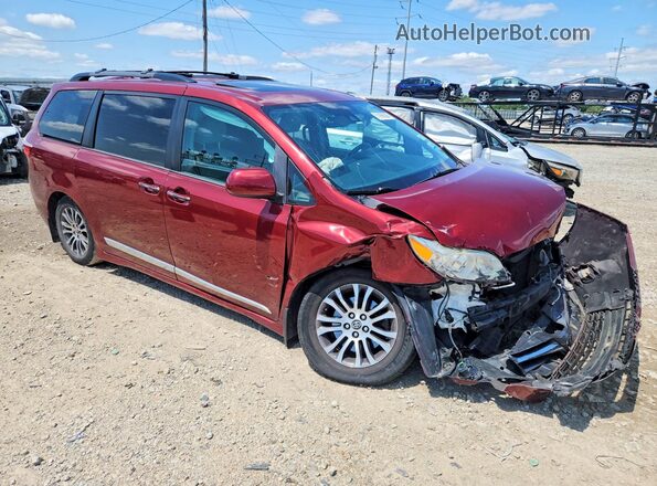 5TDYZ3DCXJS950010 2018 TOYOTA SIENNA Burgundy Delantero derecho