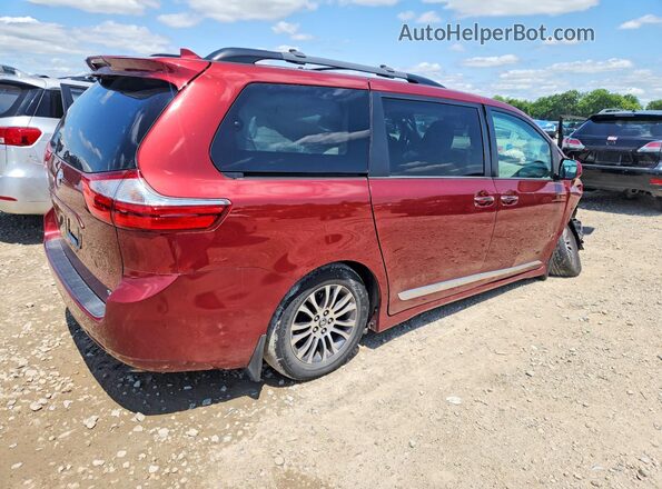 5TDYZ3DCXJS950010 2018 TOYOTA SIENNA Burgundy Trasero derecho