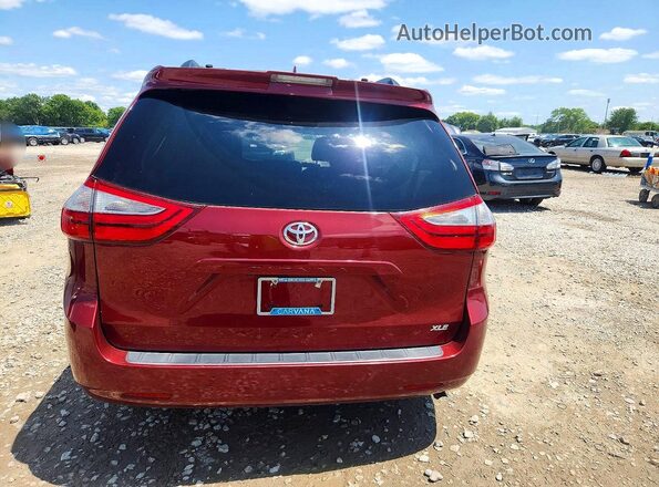 5TDYZ3DCXJS950010 2018 TOYOTA SIENNA Burgundy Vista trasera